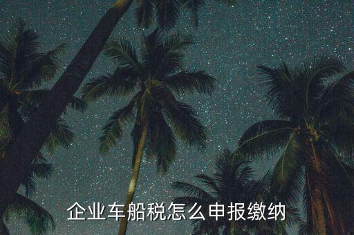車船稅按什么申報，汽車的車船使用稅按什么征收