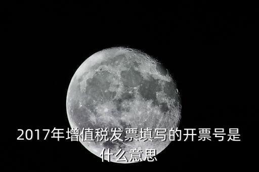 打發(fā)票稅票號是什么意思，增值稅專用發(fā)票的號都是什么意思