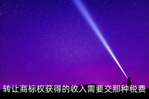 轉讓商譽交什么稅，轉讓商標權應交甚么稅