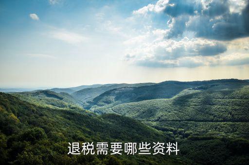 退抵稅都需要什么資料，退抵稅款申請需要什么資料