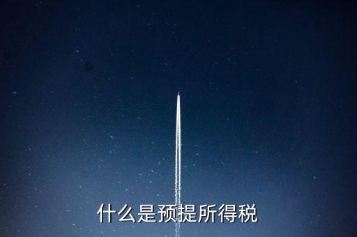 什么是預提所得稅