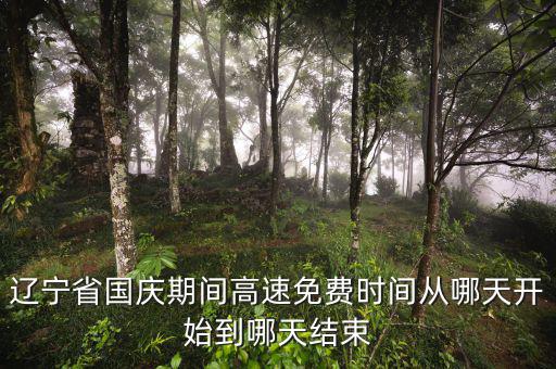 遼寧省河道費(fèi)免征到什么時(shí)候，遼寧節(jié)假日高速免費(fèi)什么時(shí)候開始