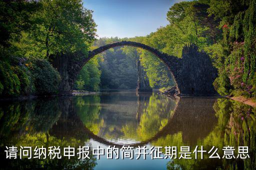 請問納稅申報(bào)中的簡并征期是什么意思