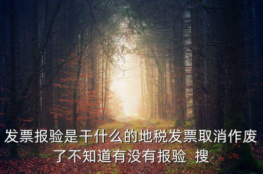 經(jīng)營地涉稅事項(xiàng)報(bào)驗(yàn)什么意思，地稅發(fā)票報(bào)驗(yàn)是什么回事啊 怎么報(bào)驗(yàn)什么時(shí)候報(bào)驗(yàn)啊