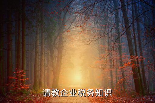 稅收工作的主業(yè)是什么，請教企業(yè)稅務(wù)知識