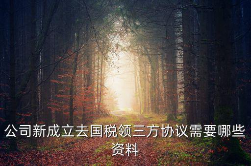稅務(wù)簽三方協(xié)議需要帶什么，公司新成立去國(guó)稅領(lǐng)三方協(xié)議需要哪些資料