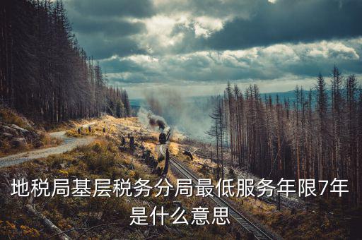 地稅局基層稅務分局最低服務年限7年是什么意思