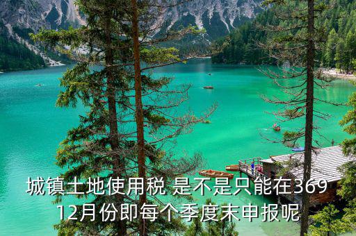 地稅土地使用稅什么時候申報，房產(chǎn)稅土地使用稅在什么時間起申報繳