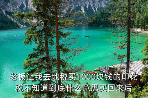 地稅印花稅什么意思，印花稅是什么意思