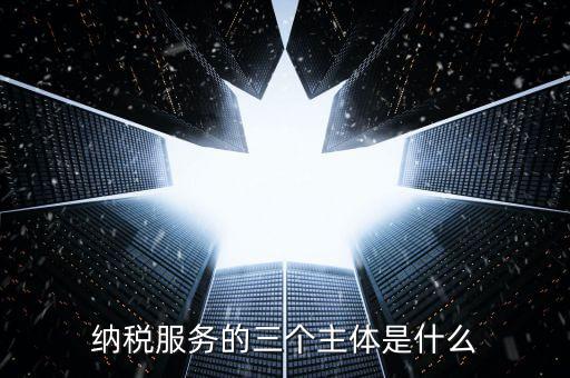 納稅服務(wù)科是干什么的，納稅服務(wù)的三個主體是什么