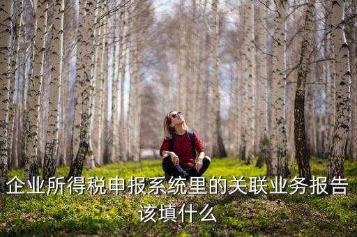 什么情況寫關(guān)聯(lián)申報(bào)，企業(yè)所得稅申報(bào)系統(tǒng)里的關(guān)聯(lián)業(yè)務(wù)報(bào)告該填什么