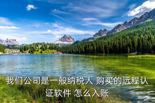 一般納稅人 網(wǎng)上認(rèn)證 認(rèn)定計入什么科目，我們公司是一般納稅人 購買的遠(yuǎn)程認(rèn)證軟件 怎么入賬