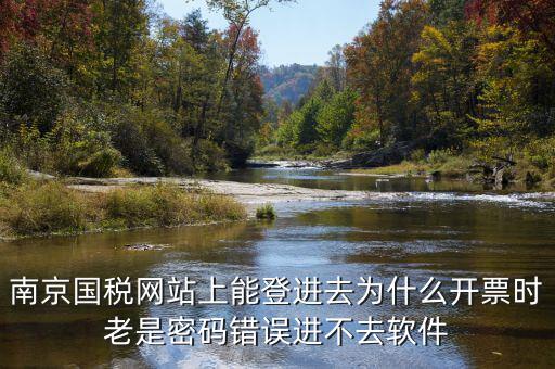 南京國稅網(wǎng)站上能登進(jìn)去為什么開票時(shí)老是密碼錯誤進(jìn)不去軟件