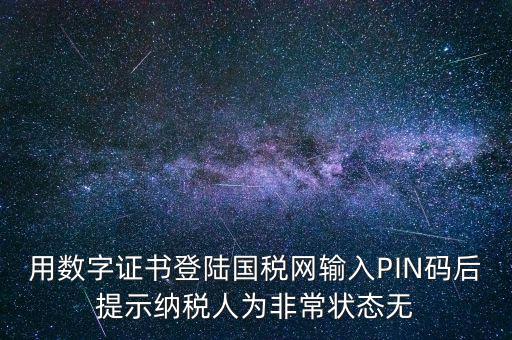 國稅pin碼是什么，機(jī)構(gòu)代碼的ca證書的PIN碼是什么我用CA證書登陸國稅時提示詳細(xì)