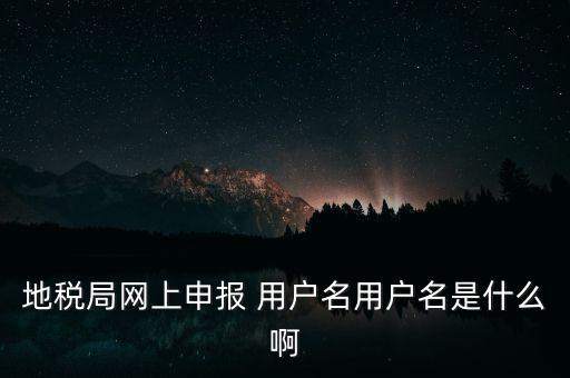 山東地稅網(wǎng)上申報(bào)賬號(hào)密碼是什么，地稅申報(bào)的用戶名和密碼是什么