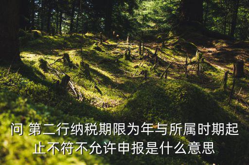 申報屬期不存在年度申報記錄什么意思，地稅當(dāng)前屬期不存在待申報稅種什么意思