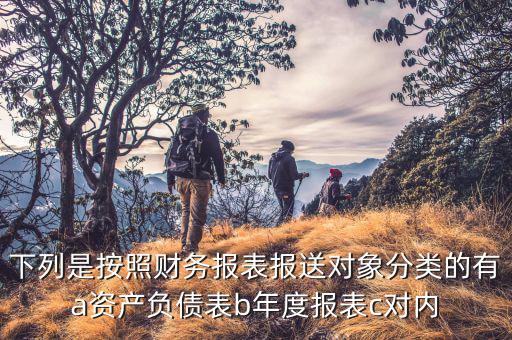 財(cái)務(wù)報(bào)表報(bào)送小類選什么，下列是按照財(cái)務(wù)報(bào)表報(bào)送對(duì)象分類的有a資產(chǎn)負(fù)債表b年度報(bào)表c對(duì)內(nèi)