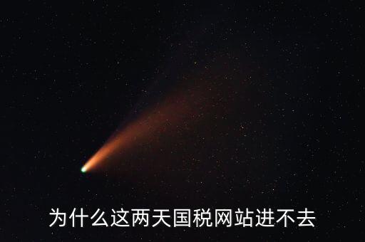 為什么這兩天國稅網(wǎng)站進(jìn)不去