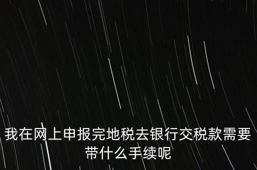 核稅后拿什么去交稅，申報(bào)交稅需要什么手續(xù)
