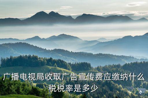 電視臺(tái)宣傳合同繳納什么印花稅，廣播電視局收取廣告宣傳費(fèi)應(yīng)繳納什么稅稅率是多少