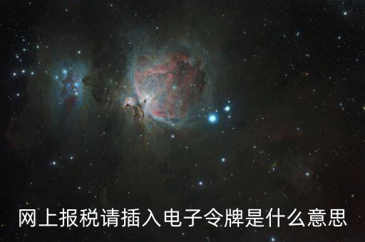 報(bào)稅數(shù)字證書口令是什么意思，網(wǎng)上報(bào)稅請(qǐng)插入電子令牌是什么意思