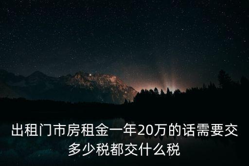出租店鋪要交什么稅，租賃服務(wù)業(yè)要交哪些稅