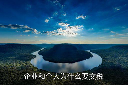 個(gè)稅為什么由企業(yè)交，個(gè)體工商戶為什么要交個(gè)人所得稅