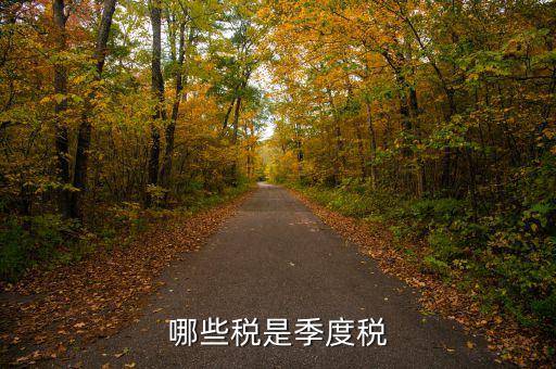 按季度交什么稅，哪些稅是季度稅