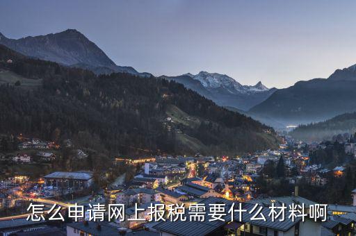 網(wǎng)上報(bào)稅需要辦理什么，申請(qǐng)網(wǎng)上報(bào)稅需要什么手續(xù)啊