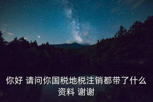 注銷稅盤都帶什么資料，稅務(wù)注銷都需要什么資料啊