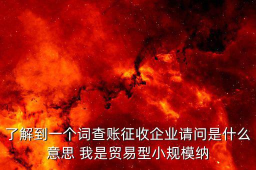 什么是稅收調(diào)查企業(yè)，企業(yè)所得稅稅收調(diào)查