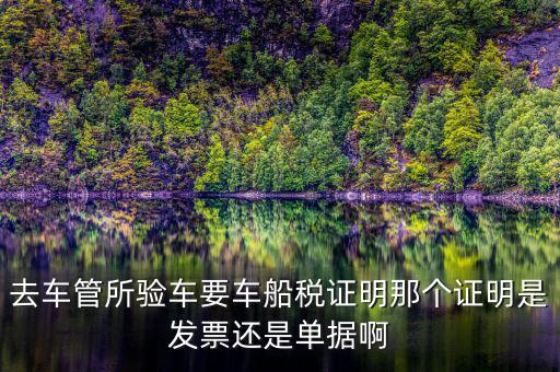 車船納稅證明是什么，車船稅證明是什么是購置稅嗎
