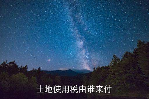 什么公司交土地使用稅，土地使用稅由誰來付
