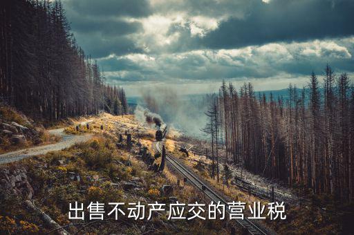 企業(yè)出售不動(dòng)產(chǎn)繳納什么稅，13企業(yè)銷售不動(dòng)產(chǎn)應(yīng)交納什么稅