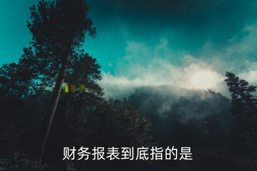 什么是財(cái)務(wù)報(bào)表報(bào)送，報(bào)表的報(bào)送是制作報(bào)表么