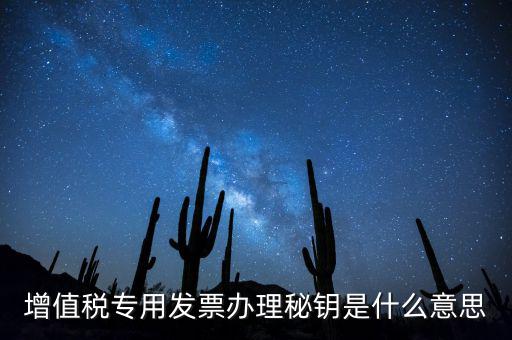 稅務(wù)密鑰是什么意思，增值稅專用發(fā)票辦理秘鑰是什么意思
