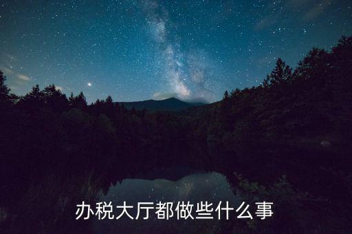 稅務(wù)大廳承擔(dān)什么責(zé)任，辦稅大廳都做些什么事