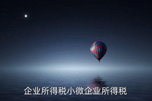 什么企業(yè)算小微企業(yè)所得稅，企業(yè)所得稅小微企業(yè)所得稅