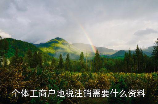 個(gè)體注銷地稅需要什么資料，地稅注銷需要什么資料