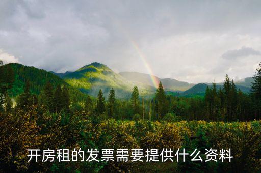 租房發(fā)票需要什么，開(kāi)房租的發(fā)票需要提供什么資料