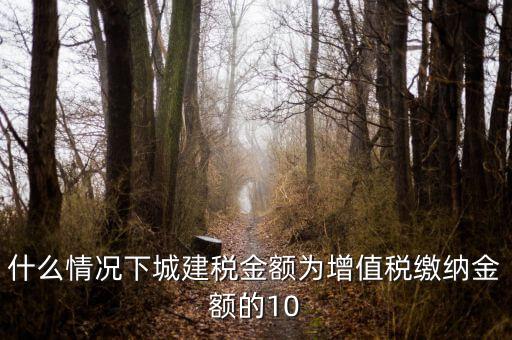 什么情況下交城建稅，什么情況下要繳納城市建設(shè)稅