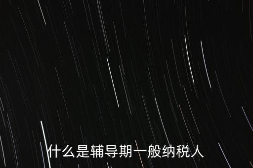 什么事輔導(dǎo)期，一般納稅人輔導(dǎo)期無論是工業(yè)還是商業(yè)等都是6個月嗎
