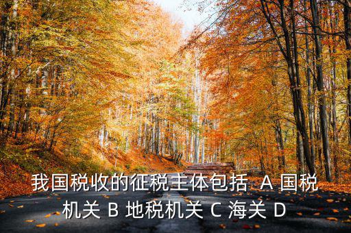 征收稅收的主體是什么，我國稅收的征稅主體包括  A 國稅機關 B 地稅機關 C 海關 D