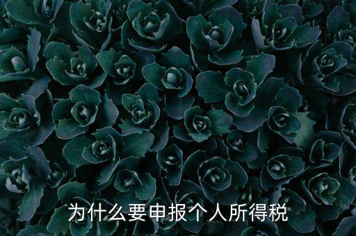 為什么要申報納稅，為什么公司老是要申報稅