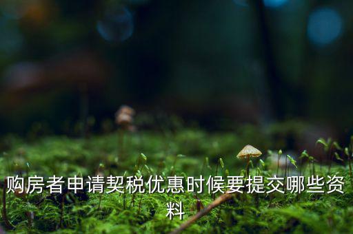 辦理契稅優(yōu)惠需要什么資料，如何辦理首套房契稅減免需要什么材料