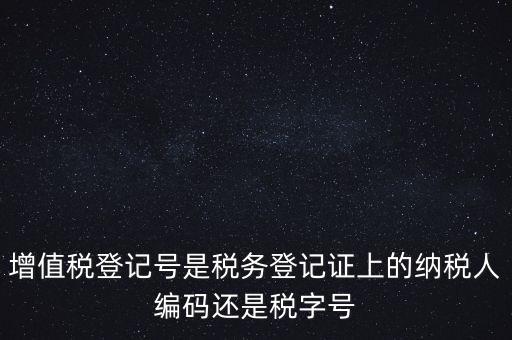一般納稅人登記編號(hào)是什么，納稅人編號(hào)是什么