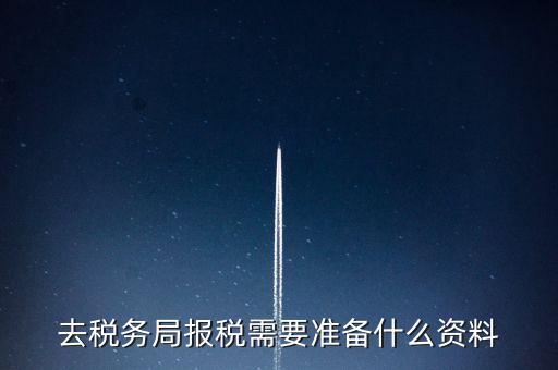 去稅務局報稅需要準備什么資料