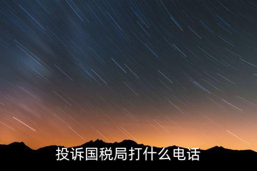 投訴國(guó)稅局 打什么電話，稅務(wù)局什么舉報(bào)電話呀居然沒(méi)人接太可惡了