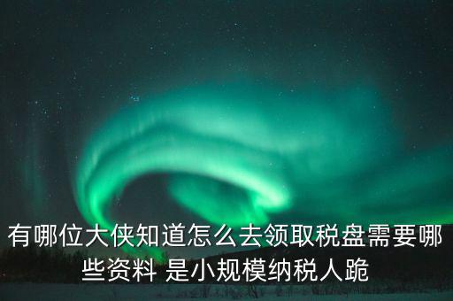 稅盤開通要什么資料，去稅務(wù)局辦理稅控盤需要什么資料流程怎么走呢