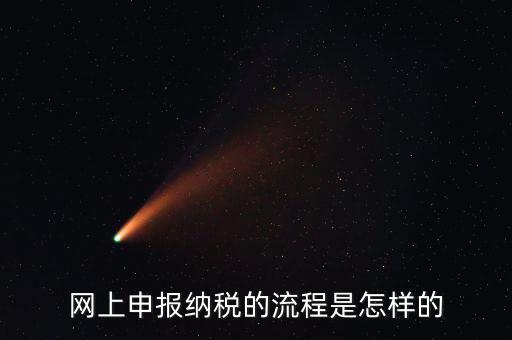 網上申報納稅的流程是怎樣的